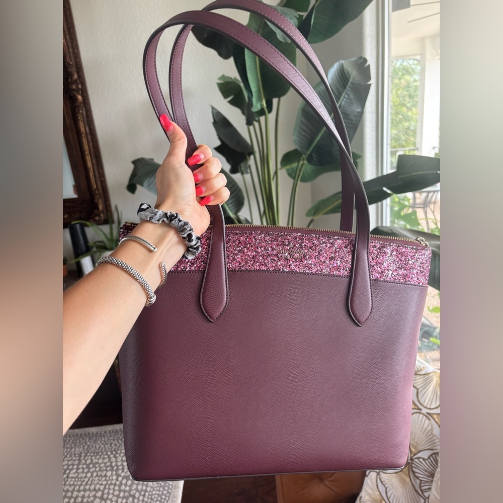 EUC Kate Spade Flash Glitter Tote